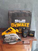 DeWalt Cirkelzaag 24V ~ 2x 24 Volt accu, Lader ~ Incl koffer, De Walt, Cirkelzaag, Ophalen of Verzenden, Zo goed als nieuw