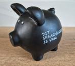 Zwart Aardewerk Spaarvarken Spaarpot, Ophalen of Verzenden, Gebruikt, Overige typen