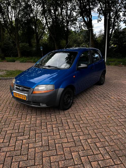 Daewoo Kalos 1.2 2004 Blauw, Auto's, Daewoo, Particulier, Kalos, Trekhaak, Benzine, D, Hatchback, Handgeschakeld, Origineel Nederlands