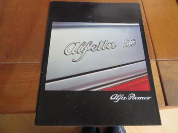Folder Alfa Romeo Alfetta 2000 L 12-1979, 38 blz. beschikbaar voor biedingen