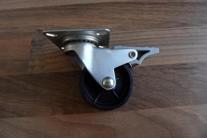 Partij van 11 zwenkwielen met rem ø 50mm, Doe-het-zelf en Verbouw, Zwenkwielen, Nieuw, Ophalen of Verzenden