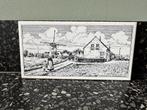 Mooi tegeltje Westerlee bij de Lier. Korenmolen Westland., Antiek en Kunst, Antiek | Wandborden en Tegels, Ophalen of Verzenden