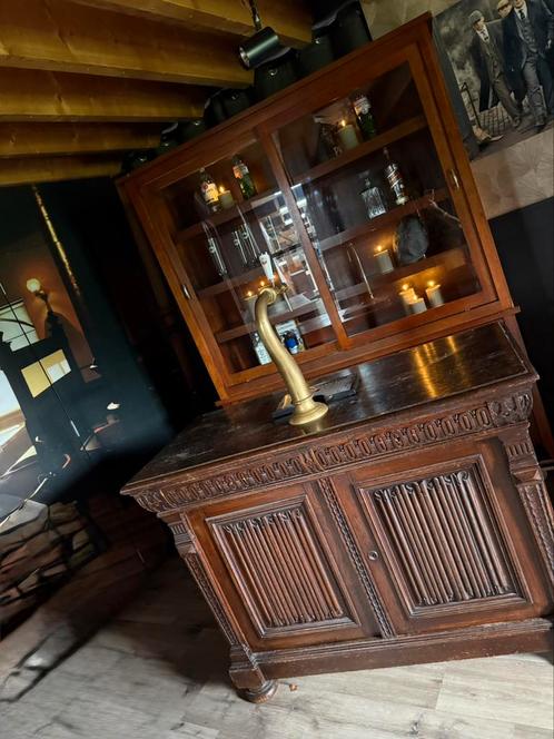 Antieke bar set toog luifelbar man cave cafe kroeg tapkraan, Huis en Inrichting, Barren, Zo goed als nieuw, Ophalen of Verzenden