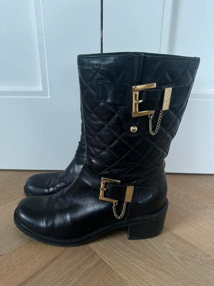 Vero Cuoio leren laarzen – maat 37,5, Kleding | Dames, Schoenen, Zo goed als nieuw, Lage of Enkellaarzen, Zwart, Ophalen of Verzenden