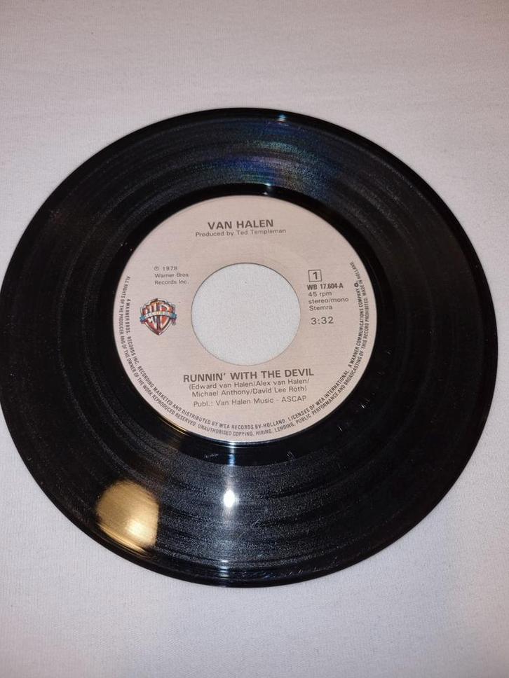Van Halen – Runnin’ With The Devil 7” Single Vinyl, Cd's en Dvd's, Vinyl Singles, Gebruikt, Single, Rock en Metal, 7 inch, Ophalen of Verzenden