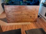 Houten Eettafel, robuust en stoer, Huis en Inrichting, Tafels | Eettafels, Ophalen, 50 tot 100 cm, Landelijk, 150 tot 200 cm