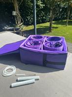 7 Chakra Klankschalen met tas & strijkstokken, Kwartskristal, Zo goed als nieuw, Alchemy, Klankschalen