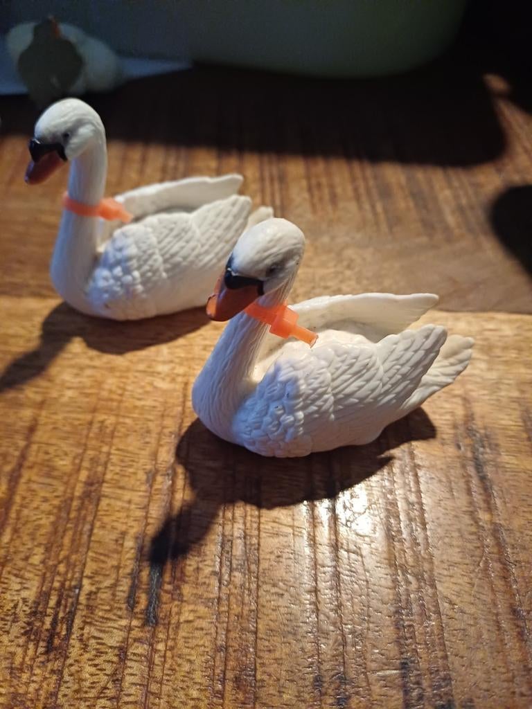 Schleich  zwaan, Ophalen of Verzenden, Zo goed als nieuw, Boerderijdier, Beeldje of Figuurtje