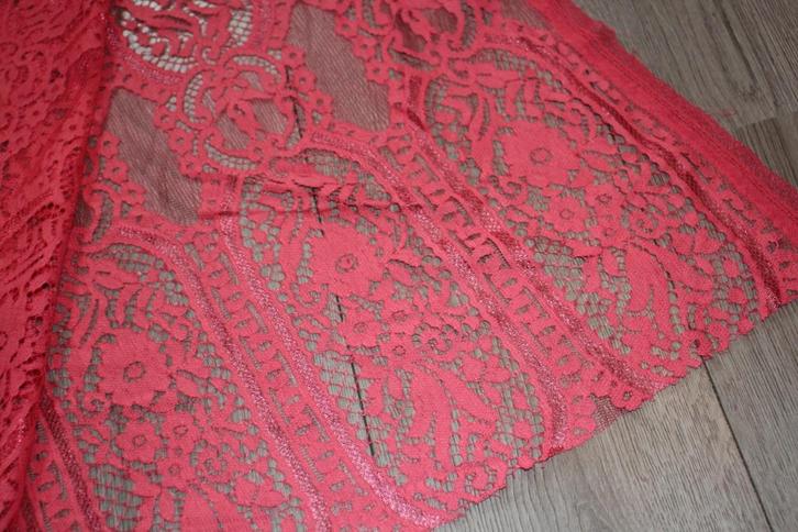 Roze soepel kant #3742, Hobby en Vrije tijd, Stoffen en Lappen, Nieuw, Kant, 120 cm of meer, 200 cm of meer, Roze, Ophalen of Verzenden