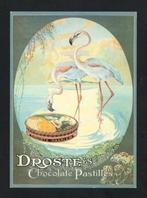 Reclame Flamingo Droste's Chcolate Pastilles., Ophalen of Verzenden, 1980 tot heden, Ongelopen, Vogel