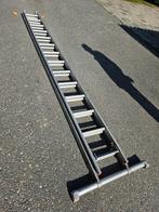 Aluminium ladder 2x14 treden met extra toprollen, Doe-het-zelf en Verbouw, Ladders en Trappen, Ophalen, Gebruikt, Ladder, Opvouwbaar of Inschuifbaar
