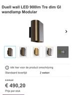 Nieuwe LED Wandlamp 900lm  Modular bronze, Huis en Inrichting, Lampen | Wandlampen, Ophalen of Verzenden, Nieuw, Metaal