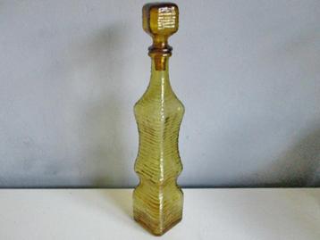 Vintage glazen Empoli fles / karaf met dop Genie bottle  beschikbaar voor biedingen