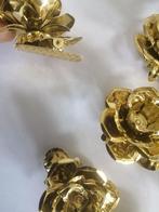 12 "GOUDEN" metalen kerstboom kaarsen knijpers Metaal, Diversen, Ophalen of Verzenden, Zo goed als nieuw, X, X