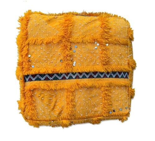 Nieuw Marrokaans handgemaakt kattenkussen, vloerkussen poef, Dieren en Toebehoren, Kattenmanden, Nieuw, Wol, Ophalen of Verzenden