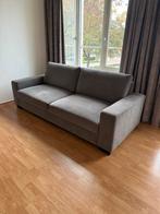 Grijze 3-zits bank - 1 jaar oud, gereinigd, Ophalen, Gebruikt, Driepersoons, 75 tot 100 cm