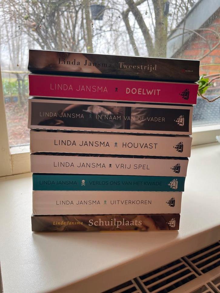 Linda Jansma boeken - Tweedehands, goede staat, Boeken, Thrillers, Gelezen, Nederland, Ophalen of Verzenden