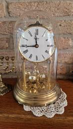 Vintage Schatz Pendule Klok met Glazen Stolp, Ophalen of Verzenden