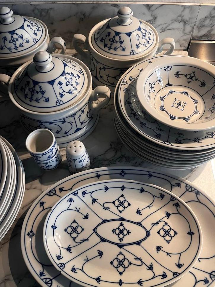 Winterling Indisch Blau  Servies, Huis en Inrichting, Keuken | Servies, Gebruikt, Compleet servies, Overige stijlen, Porselein