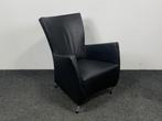 Directiestoel Montis Windy Zwart/Antraciet, Huis en Inrichting, Fauteuils, Ophalen, Gebruikt, Leer
