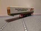 378 herpa 3-as oplegger wandt 1:87 truck trein rood chassis, Ophalen of Verzenden, Zo goed als nieuw, Bus of Vrachtwagen, Herpa
