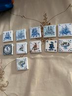 11 Vintage Delfts Blauwe Tegeltjes 4x4 cm, Antiek en Kunst, Ophalen of Verzenden