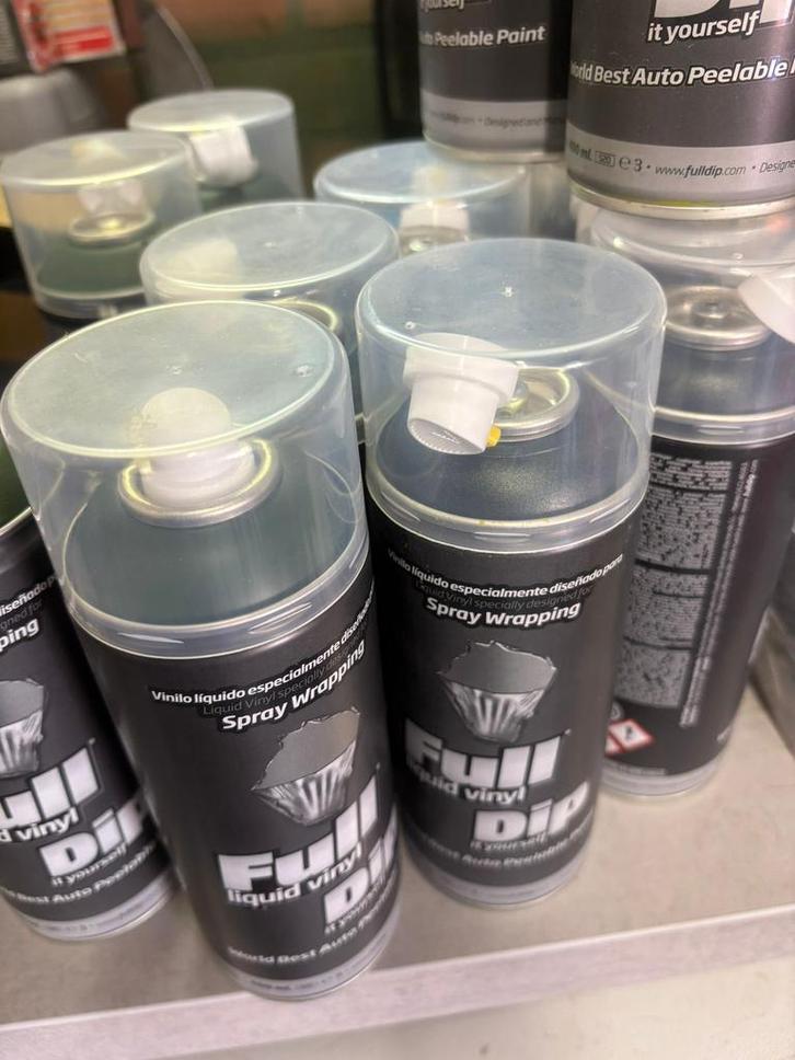 Diverse dip spuitbussen., Doe-het-zelf en Verbouw, Verf, Beits en Lak, Zo goed als nieuw, Verf, Minder dan 5 liter, Ophalen of Verzenden