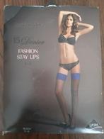 Hunkemoller zwart met blauwe 15d stay ups s-m, Kleding | Dames, Leggings, Maillots en Panty's, Verzenden, Nieuw, Zwart, Panty