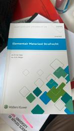 G.H. Meijer - Elementair materieel strafrecht, G.H. Meijer; R. ter Haar, Sociale wetenschap, Ophalen of Verzenden, Zo goed als nieuw