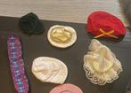 vintage retro lot hoedjes hoed sjaal pet Barbie Sindy Fleur, Verzamelen, Poppen, Ophalen of Verzenden, Zo goed als nieuw, Accessoires