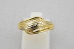 14 karaat gouden ring met Diamant 2137-G, Eu, Gebruikt, Eu, Ophalen of Verzenden