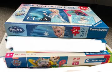 Puzzels: Frozen Elsa & Paw Patrol beschikbaar voor biedingen