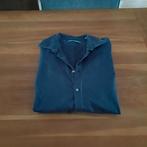 Donkerblauw effen katoenen overhemd British Indigo (maat 43), Blauw, Ophalen of Verzenden, Zo goed als nieuw, British Indigo