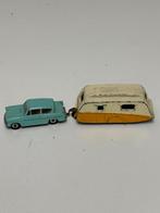 Dinky toys 155 ford anglia met 190 caravan origineel 1:43, Ophalen of Verzenden, Gebruikt, Auto, Dinky Toys