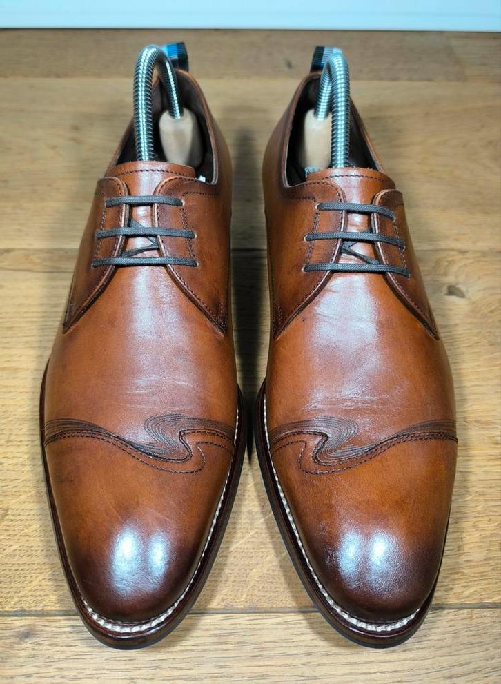 Floris van Bommel herenschoenen maat 6,5 / 40, Kleding | Heren, Schoenen, Zo goed als nieuw, Veterschoenen, Overige kleuren, Ophalen