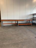 Lange werkbank / werktafel 470cm gebruikt werkbank, Doe-het-zelf en Verbouw, Werkbanken, Ophalen, Gebruikt, 170 cm of meer