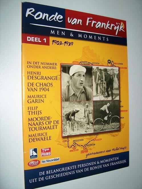 Ronde van Frankrijk 5 delen + 4 dvd - Men & moments, Boeken, Sportboeken, Zo goed als nieuw, Lopen en Fietsen, Ophalen of Verzenden