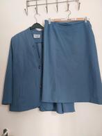 Mantelpak Maat 48, Ophalen of Verzenden, Zo goed als nieuw, Maat 46/48 (XL) of groter, Blauw