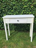 Witte side tablet met lade, Huis en Inrichting, Tafels | Sidetables, Ophalen, Overige materialen, 50 tot 100 cm, Zo goed als nieuw
