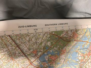 Militaire Stafkaarten Zuid-Limburg 1:50000 (4x) beschikbaar voor biedingen