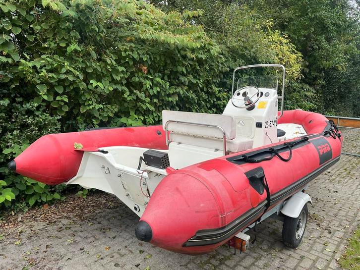 Rib Zodiac Pro 520 rubberboot, Watersport en Boten, Vis- en Consoleboten, Gebruikt, 3 tot 6 meter, Overige materialen, Ophalen