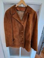 Leren gevoerde jas, vintage, voorheen Meddens, Kleding | Dames, Ophalen of Verzenden, Zo goed als nieuw, Bruin