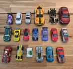 Miniatuur autootjes  met 6 x hotweels, Ophalen of Verzenden, Gebruikt
