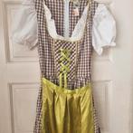 Nieuwe Dirndl maat 42 met short bruin / lime Oktoberfeest, Ophalen of Verzenden, Nieuw, Maat 42/44 (L), Kleding