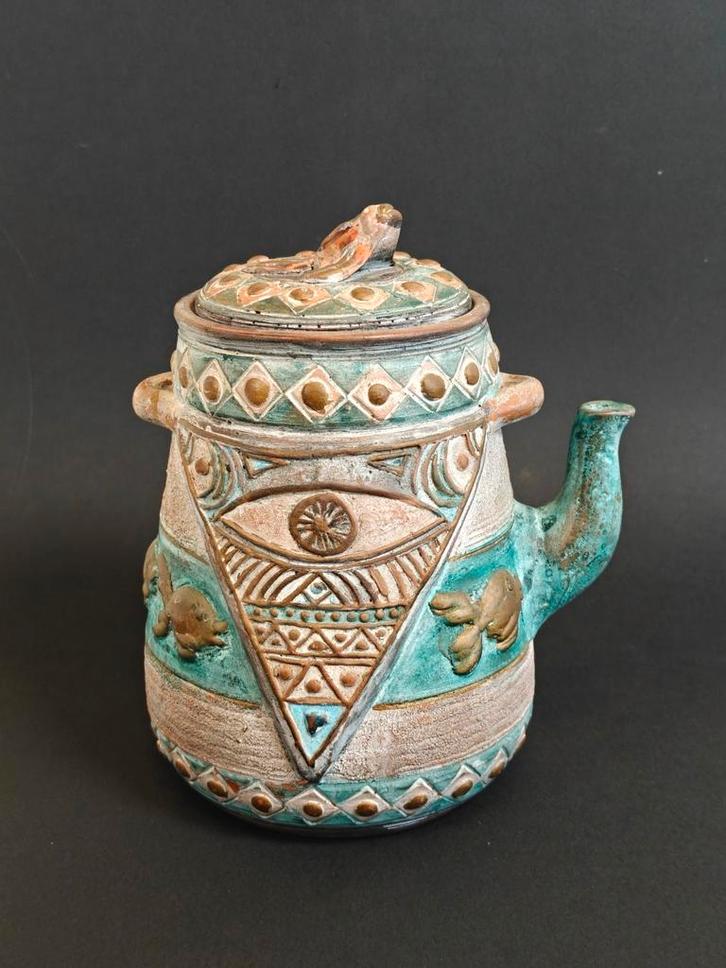 Unieke theepot of water karaf. Mediterraan. Oud, Antiek en Kunst, Curiosa en Brocante, Ophalen of Verzenden