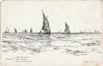 BOTEN OSTENDE TEKN L ROYON BEGIN 1900 MOOIE OUDE KAART KG526, Verzamelen, Ophalen of Verzenden, 1920 tot 1940, Ongelopen, Overige thema's