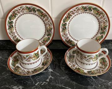 SPODE KERST servies Christmas Rose GEVRAAGD oa borden beschikbaar voor biedingen