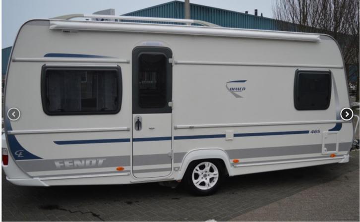 Fendt Bianco 465 FSB 2012, Caravans en Kamperen, Caravans, Particulier, tot en met 4, 1000 - 1250 kg, Rondzit, Fendt, Frans bed