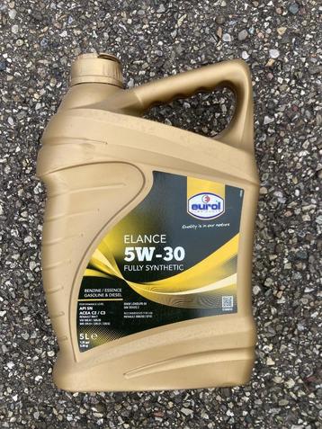5 liter Eurol Elance 5W30 motorolie beschikbaar voor biedingen
