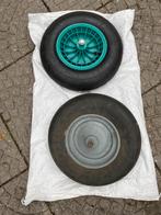 Kruiwagen wielen 2 stuks 480/400-8 1 kunstof 1  staal izgst, Fort, Eenwielig, Ophalen of Verzenden, Zo goed als nieuw
